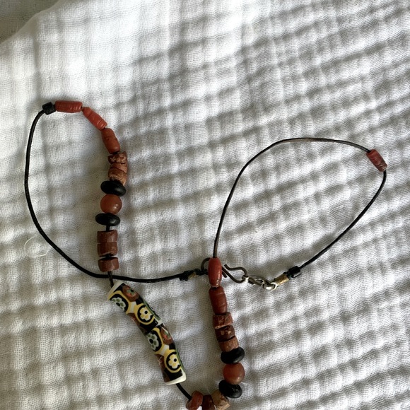 Unique beaded necklace. Bought in Senegal, beads from Ghana. Excellent shape. - Picture 4 of 6